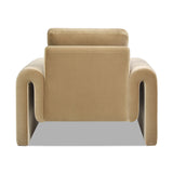 Mason - Arched Arm Chair - Camel Brown Beige by Jennifer Taylor Home | Bel Furniture