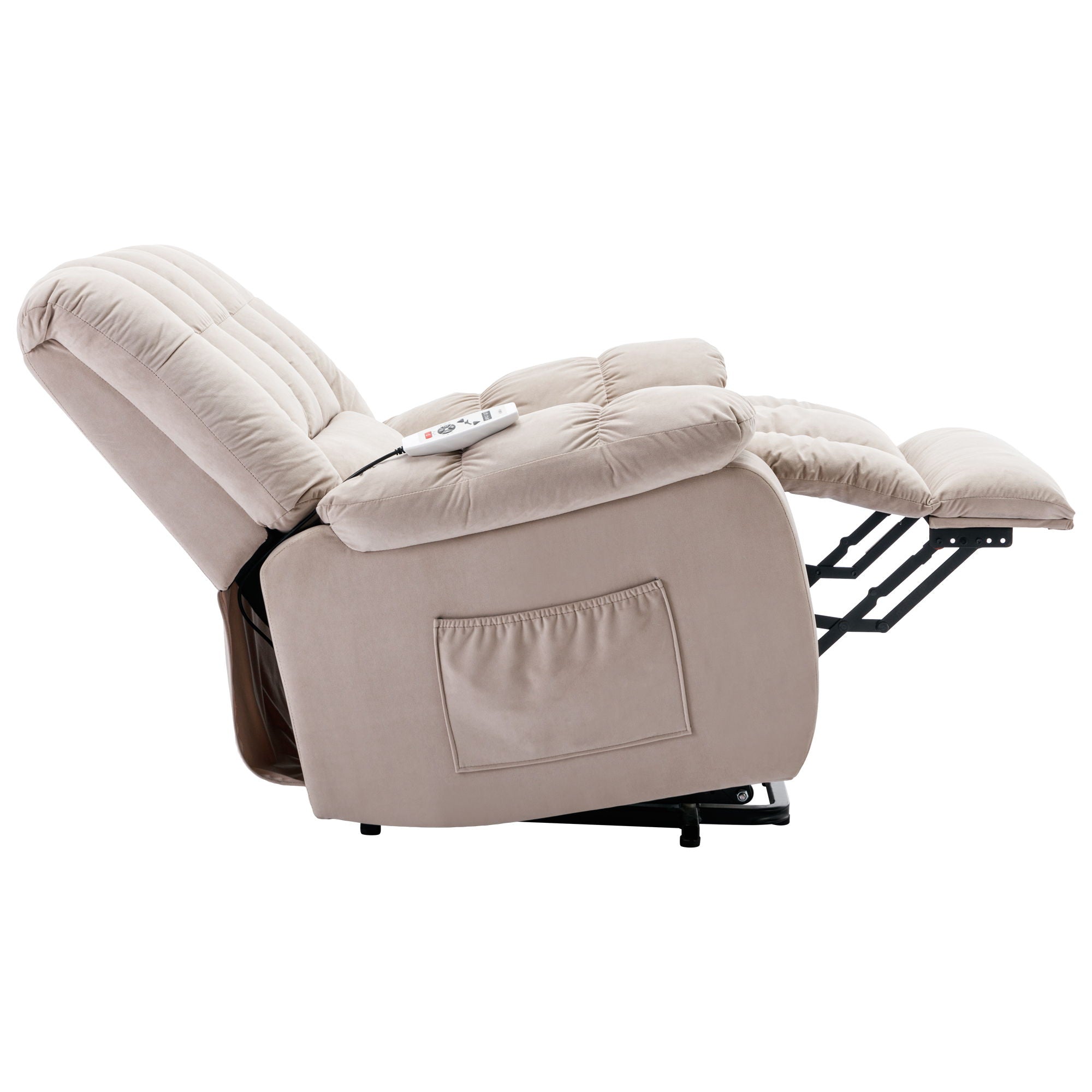 Massage Recliner Chair Electric Power Lift Recliner Chairs With Heat, Vibration, Side Pocket For Living Room Bedroom