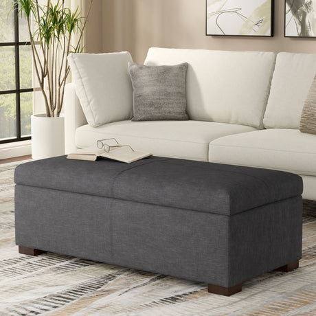 Gabbie - Coffee Table Upholstered Storage Ottoman - view 36