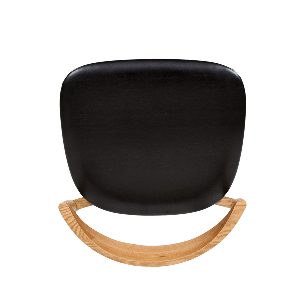 Raven - Stacking Sculpted Oak Dining Chair - Warm Natural Brown / Black by Jennifer Taylor Home | Bel Furniture