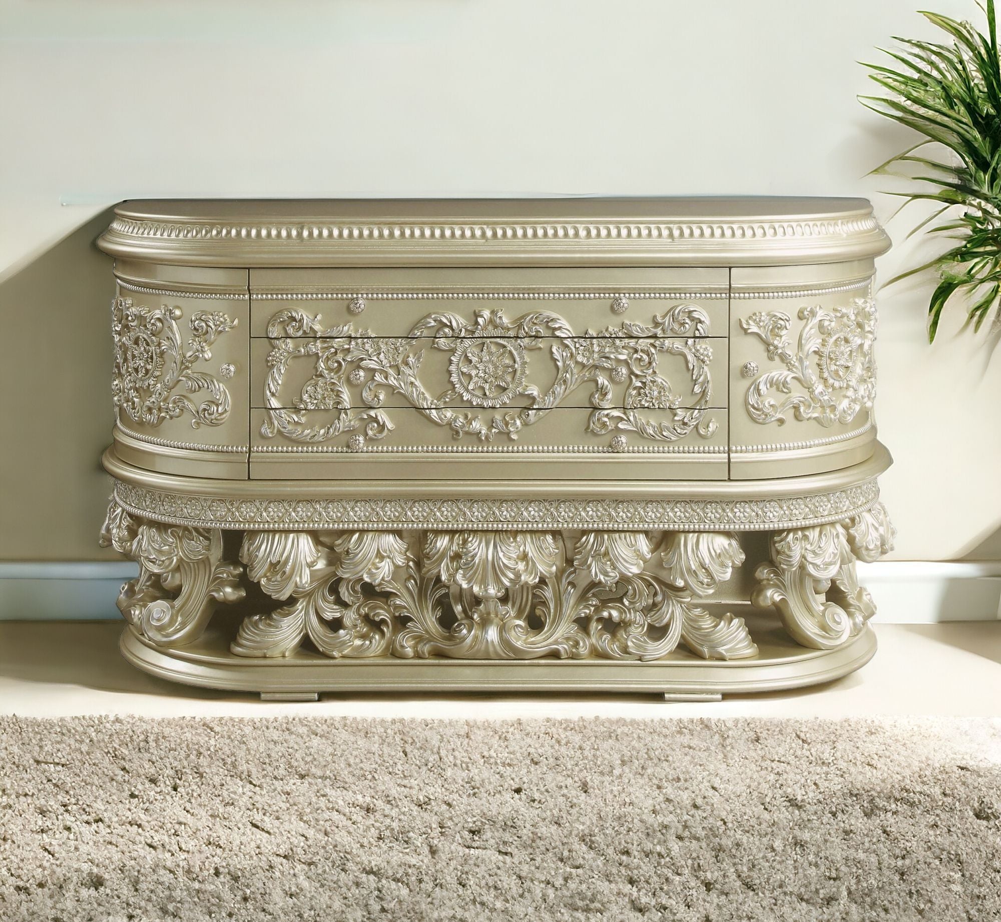 Three Drawer Dresser - Champagne