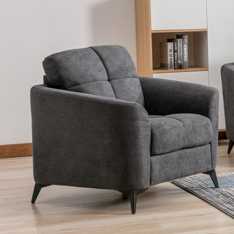 Callie - Woven Fabric Chair by Lilola Home | Bel Furniture