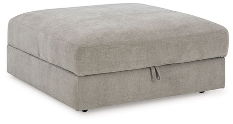Aslan Court - Pebble - Ottoman With Storage by Benchcraft® | Bel Furniture
