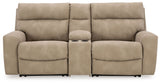 Next-Gen Durapella - Reclining Sectional Beige 3 Pc. Power Reclining Sectional Loveseat With Console by Signature Design by Ashley® | Bel Furniture