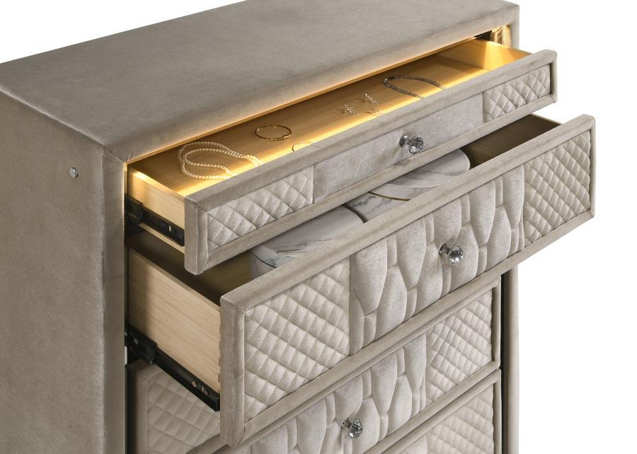 Lorient - 5-Drawer LED Chest of Drawers