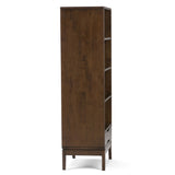 Harper - Bookcase With Storage - Walnut Brown by Simpli-Home | Bel Furniture