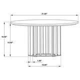 Haven - Round Marble Coffee Table Set by Coaster Fine Furniture | Bel Furniture