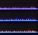 Eddy - 79" 2-Door TV Stand Fireplace Media Console - Mango