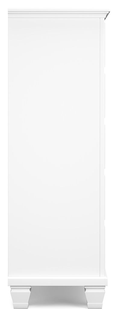 Fortman - White - Five Drawer Chest by Signature Design by Ashley® | Bel Furniture