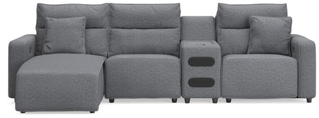 Modmax II - Reclining Sectional - Salt And Pepper - view 32
