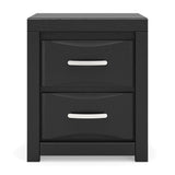 Stabotta - Two Drawer Night Stand - Black