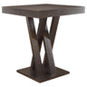 Freda - Square Height Dining Table Dark Brown Bar Tables by CoasterEveryday | Bel Furniture