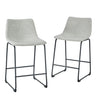 Industrial Counter Stools (Set of 2) by Walker Edison | Bel Furniture