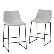 Industrial Counter Stools (Set of 2) by Walker Edison | Bel Furniture
