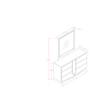 Vios - 5 Piece Bedroom Set With Zebrano Accent Design