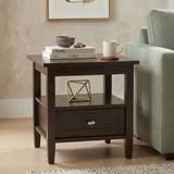 Warm Shaker - End Table - Tobacco Brown