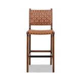 Andre - Counter Stool With Back - Pecan Brown by Jennifer Taylor Home | Bel Furniture