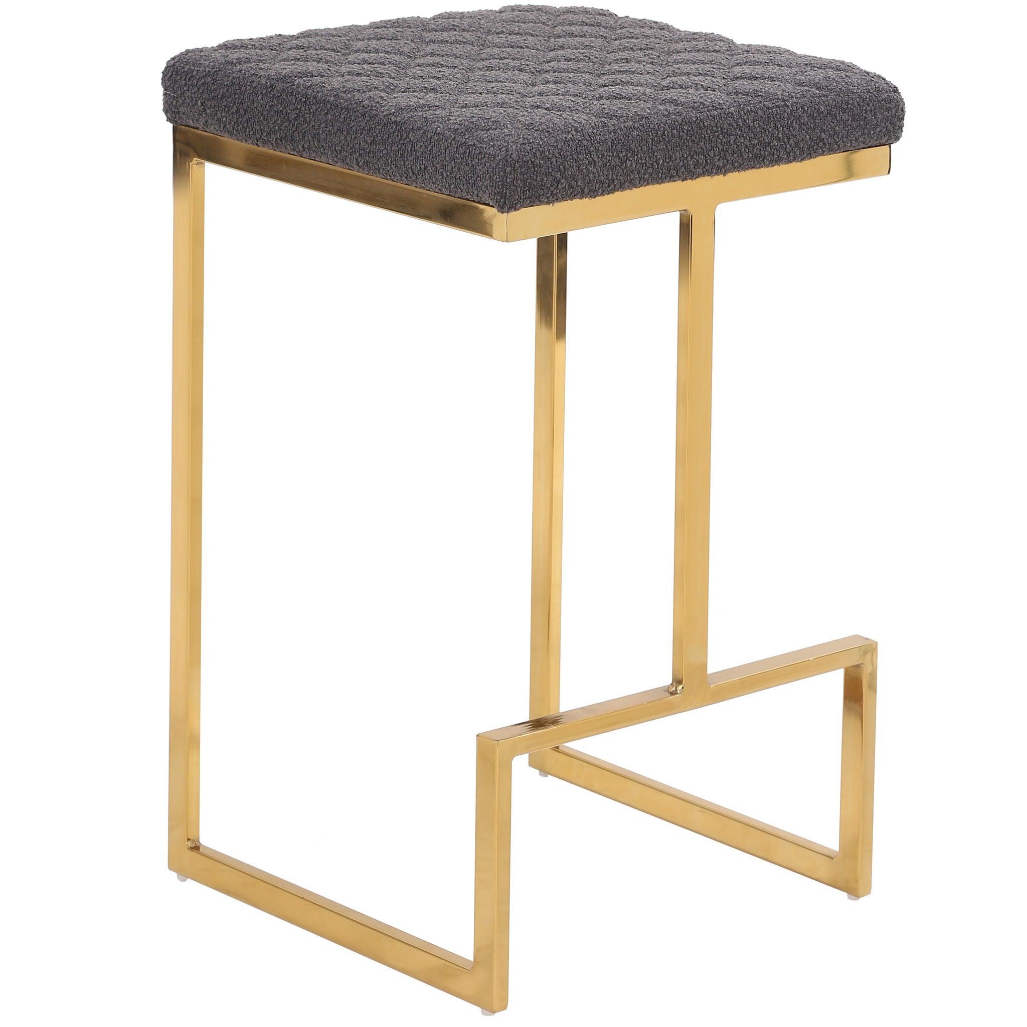 Joel - Mid Century Modern Luxury Upholstered Stool - Thumbnail 2