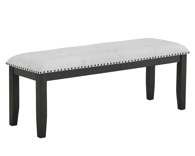 Vance - Bench - Charcoal & Gray by Crown Mark | Bel Furniture
