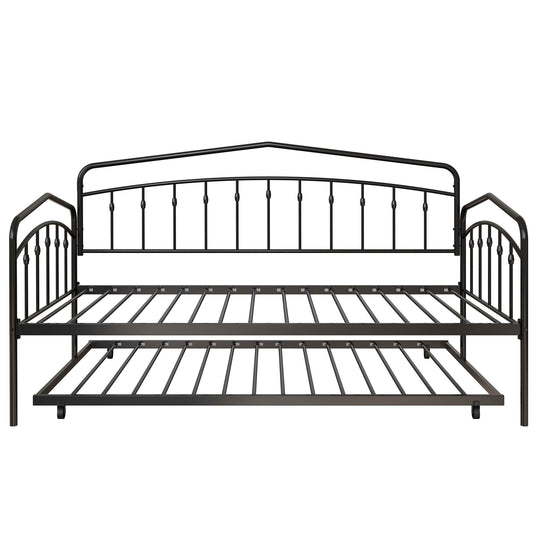 Fox - Daybed With Twin Trundle Black Twin by House & Home Furniture | Bel Furniture