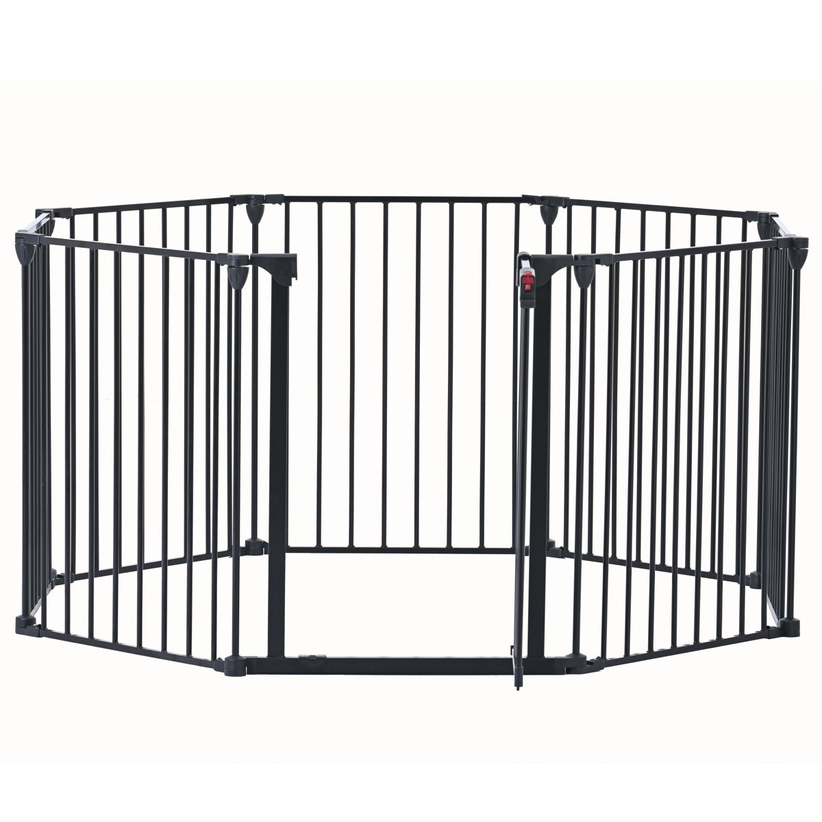 Adjustable Safety Gate Play Yard Metal Doorways Fireplace Fence Christmas Tree Fence Gate For House Stairs Gate Prohibited Area Fence