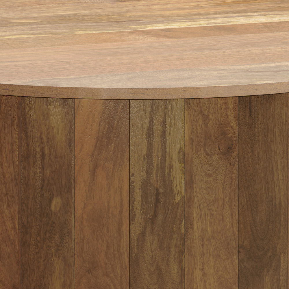 Millbury - Drum Coffee Table - Natural by Simpli-Home | Bel Furniture