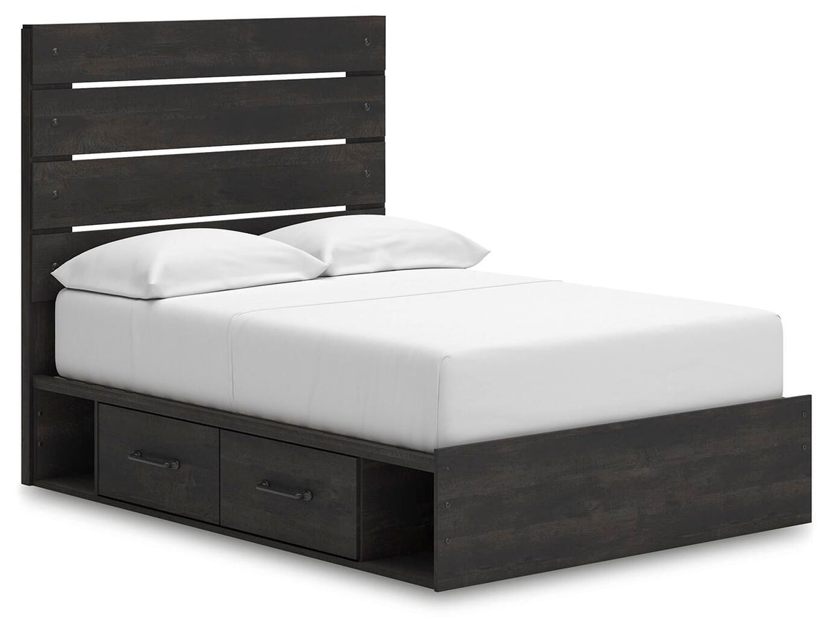 Hollivern Panel Bed With Storage