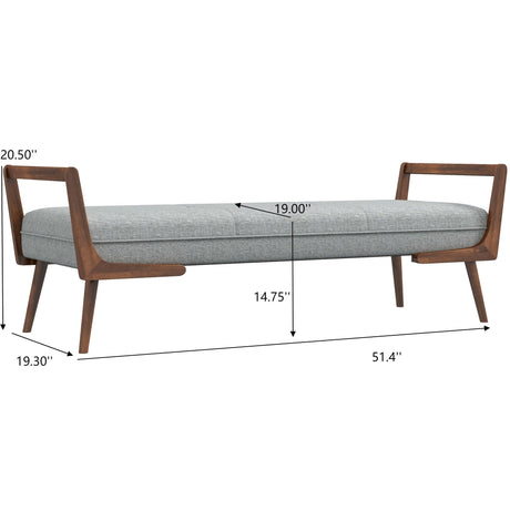 Cora - Bench - Gray - view 8