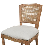 Triomphe - Rattan Wicker High Back Armless Counter Bar Stool by Jennifer Taylor Home | Bel Furniture