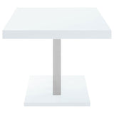 Brooklyn - Rectangular Dining Table - White High Gloss by CoasterEssence | Bel Furniture