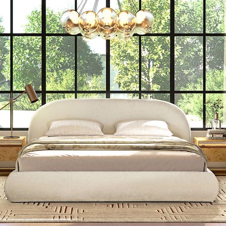 Archie Puffy Grounded - Upholstered Platform Bed - view 44