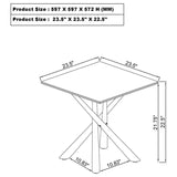 Carvell - Square Sintered Stone Table by Coaster Fine Furniture | Bel Furniture
