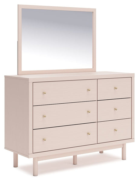 Wistenpine - Blush - Dresser And Mirror by Signature Design by Ashley® | Bel Furniture
