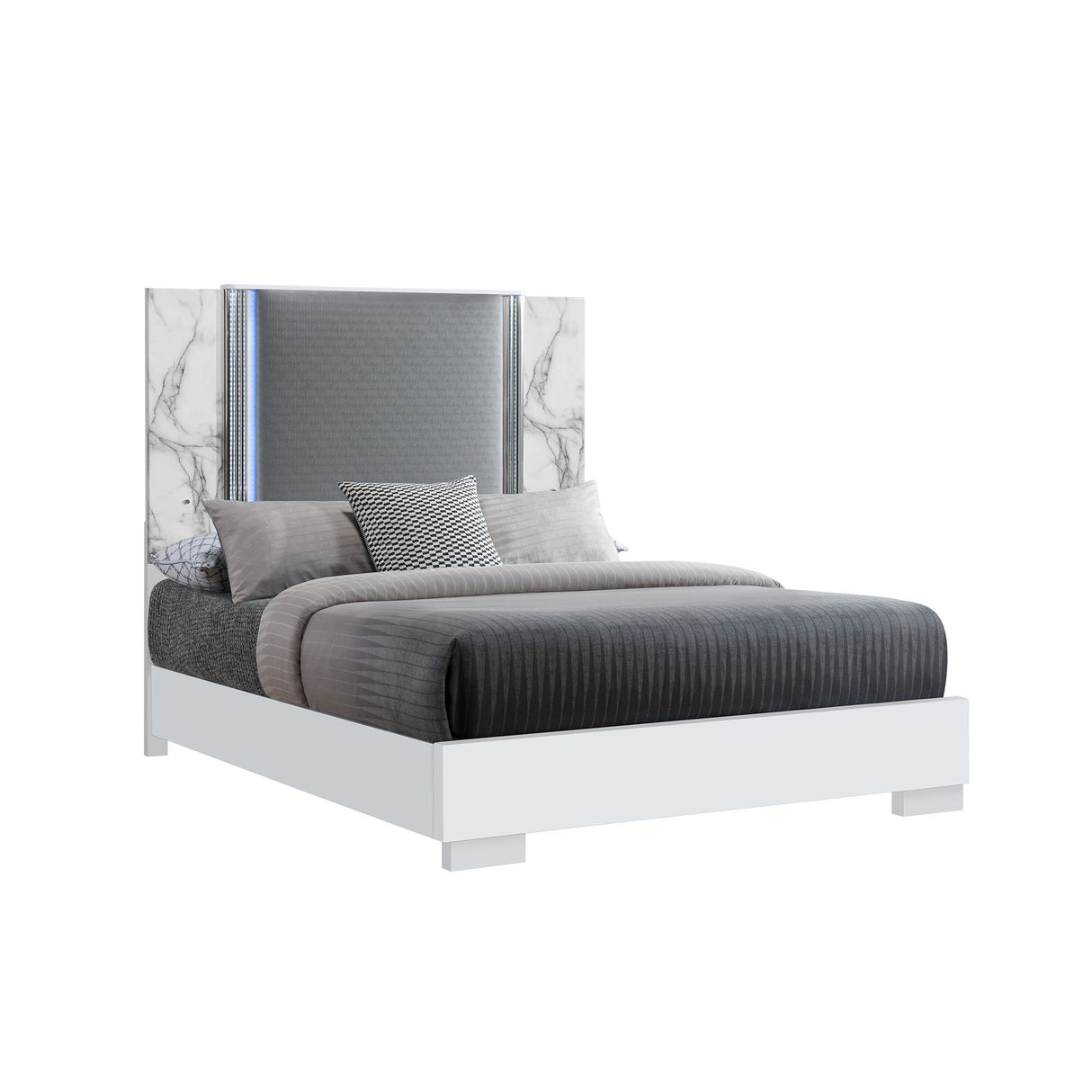 Moon - Modern Bed With LED Accent Lighting