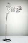 Rain Drop - Arc Lamp Gray by Crown Mark | Bel Furniture