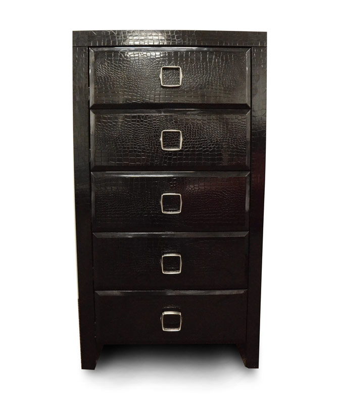 Five Drawer Standard Chest - Black