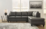 Valderno - Fog - 2-Piece Sectional With Raf Corner Chaise by Signature Design by Ashley® | Bel Furniture