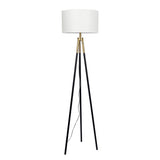 Sway - Floor Lamp With On / Off Switch Triple Legs Shade - Black / Gold / White by Ashcroft Furniture | Bel Furniture