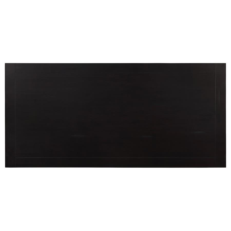 Parkins - Rectangular Dining Table - Rustic Espresso by CoasterEssence | Bel Furniture