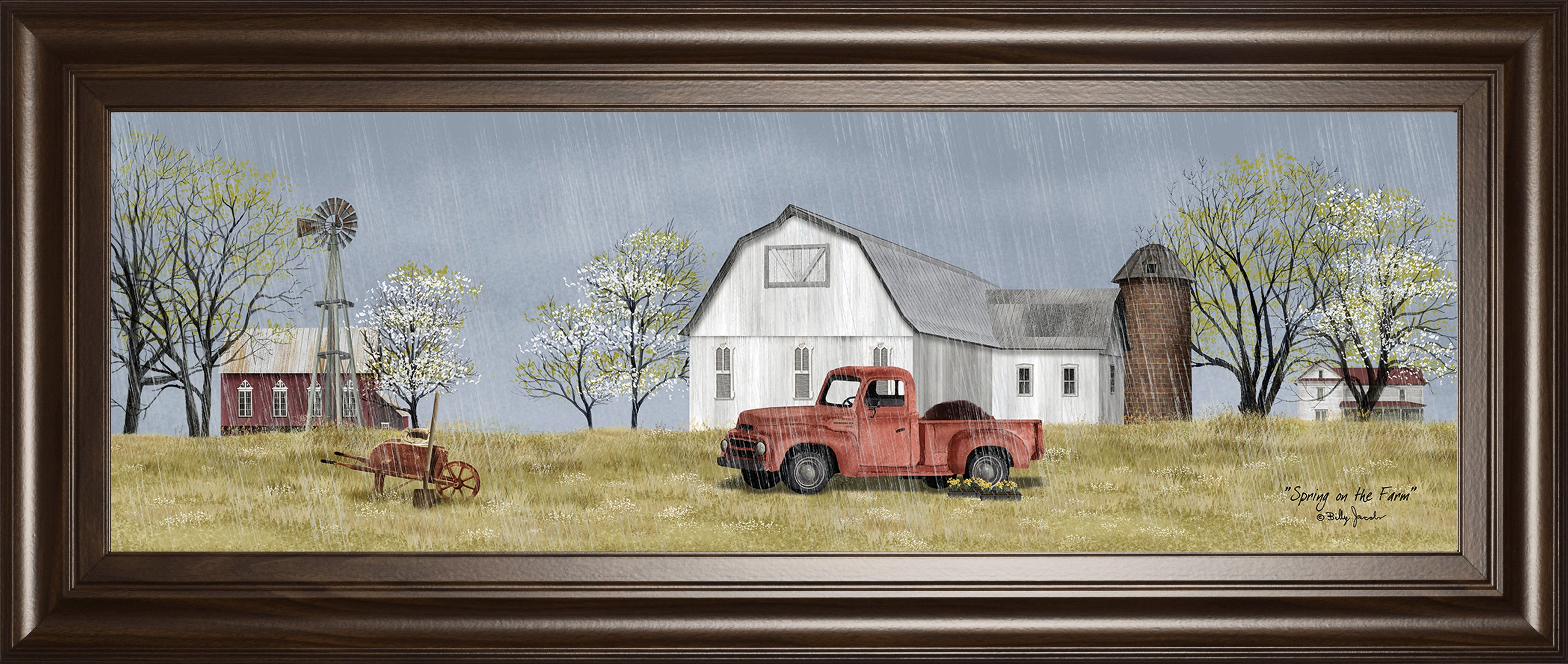 Spring On The Farm By Billy Jacobs - Dark Gray