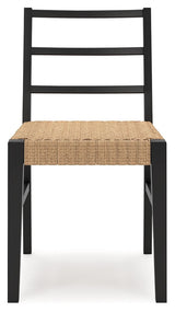 Isanti - Dining Room Side Chair (Set of 2) - Light Brown / Black