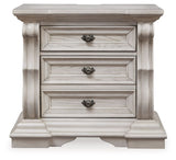Bruchandi - Three Drawer Night Stand - Antique White