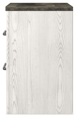 Gerridan - Two Drawer Night Stand - White / Gray