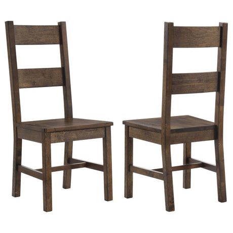 Coleman - Dining Side Chair (Set of 2) - Rustic Golden Brown by CoasterEveryday | Bel Furniture