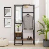 Modern Hall Tree With Hanging Storage by Walker Edison | Bel Furniture