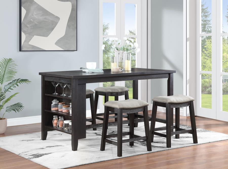 Elliston - Counter Height Dining Table - Dark Gray