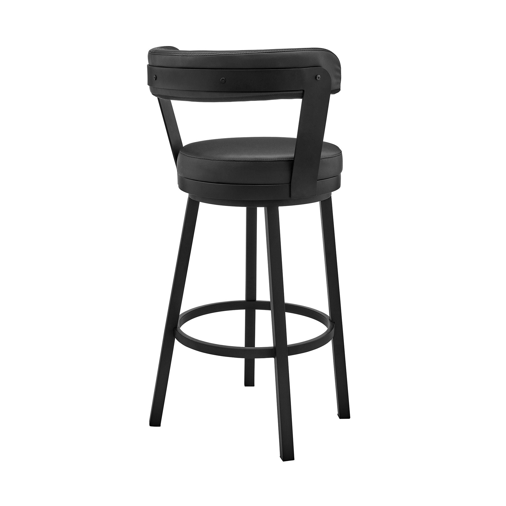 36" Swivel Counter Height Bar Chair - Black