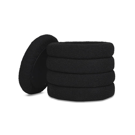 Fuji - Oversized Round Storage Ottoman by Jennifer Taylor Home | Bel Furniture