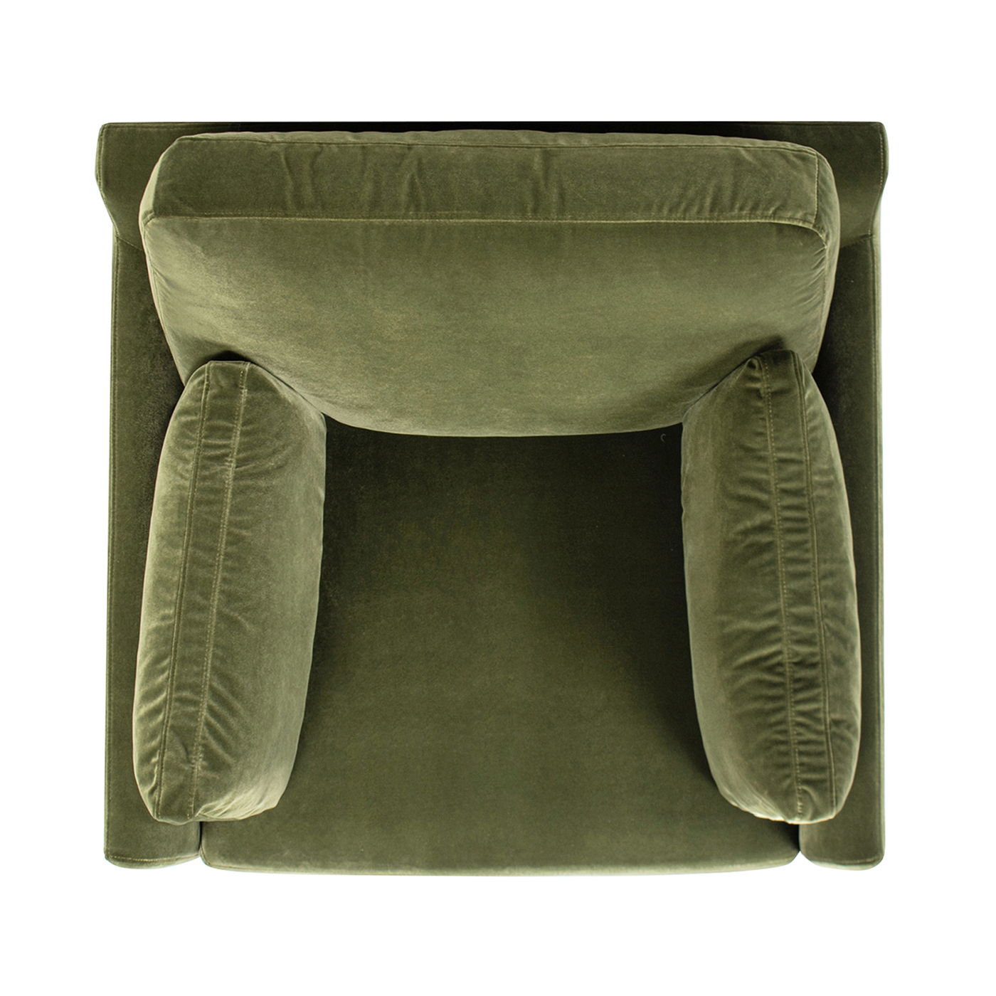 Pasadena - Wide Modern Farmhouse Accent Arm Chair - Olive Green - Arm