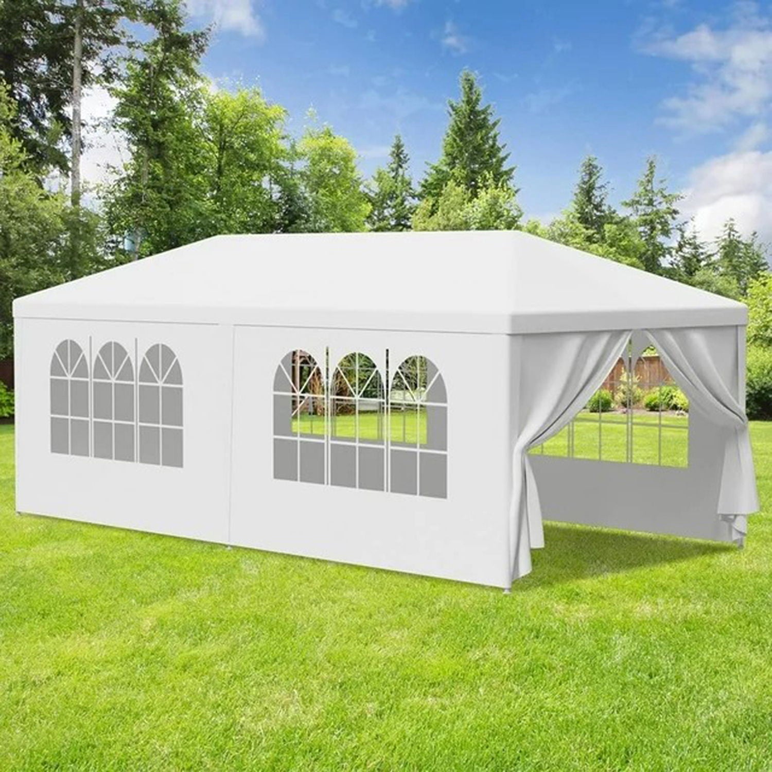 10X20' Outdoor Garden Gazebo Wedding Party Tent Canopy Marquee With Removable Sidewalls